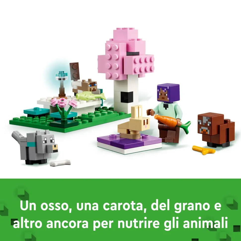 Lego Minecraft 21253 Il Santuario Degli Animali Giocattolo Per Bambini E Fan Di 7+ Anni Con Bioma Delle Pianure E Personaggi