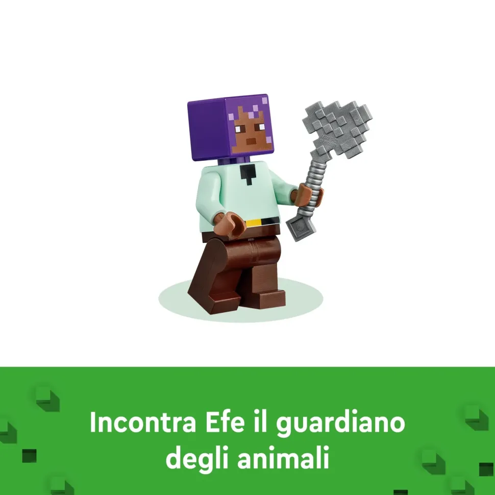 Lego Minecraft 21253 Il Santuario Degli Animali Giocattolo Per Bambini E Fan Di 7+ Anni Con Bioma Delle Pianure E Personaggi