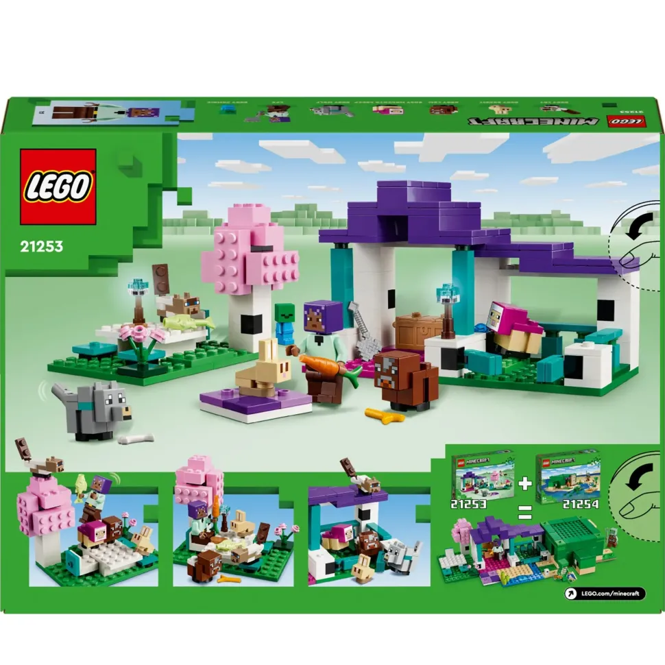 Lego Minecraft 21253 Il Santuario Degli Animali Giocattolo Per Bambini E Fan Di 7+ Anni Con Bioma Delle Pianure E Personaggi