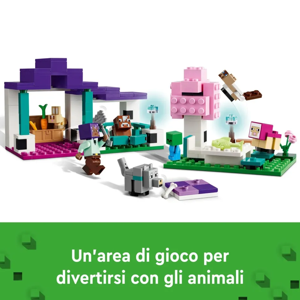 Lego Minecraft 21253 Il Santuario Degli Animali Giocattolo Per Bambini E Fan Di 7+ Anni Con Bioma Delle Pianure E Personaggi