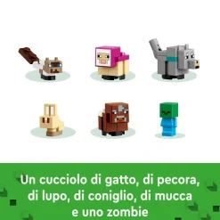 Lego Minecraft 21253 Il Santuario Degli Animali Giocattolo Per Bambini E Fan Di 7+ Anni Con Bioma Delle Pianure E Personaggi