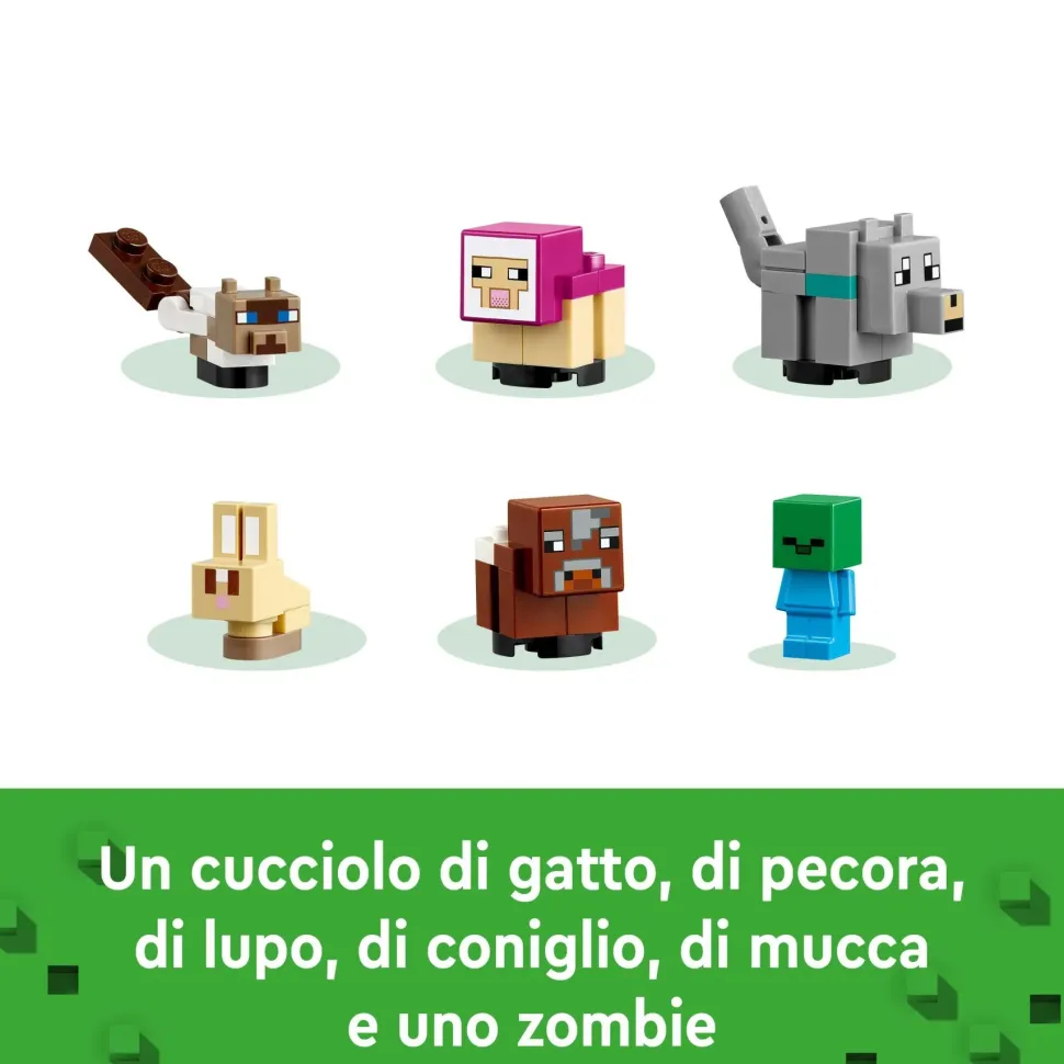 Lego Minecraft 21253 Il Santuario Degli Animali Giocattolo Per Bambini E Fan Di 7+ Anni Con Bioma Delle Pianure E Personaggi