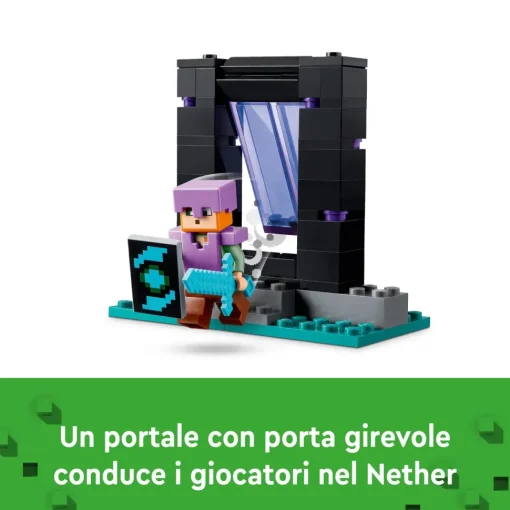 Lego Minecraft 21252 L'Armeria Con Personaggio Alex, Accessori E Armi Giocattolo Per Bambini Di 7+ Anni E Fan Del Videogioco