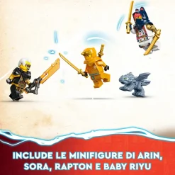 Lego Ninjago 71792 Moto-Mech Transformer Di Sora, Set Giochi 2In1 Con Action Figure Mech Trasformabile In Moto Giocattolo