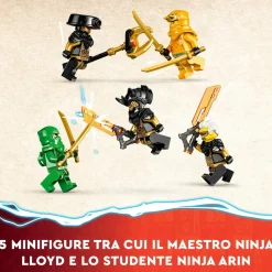 Lego Ninjago 71794 Team Mech Ninja Di Lloyd E Arin, Set Con 2 Action Figure Combinabili E 5 Minifigure, Giochi Per Bambini 9+