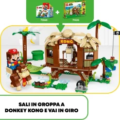 Lego Super Mario 71424 Pack Di Espansione Casa Sull'Albero Di Donkey Kong, Giochi Per Bambini E Bambine 8+ Con 2 Personaggi