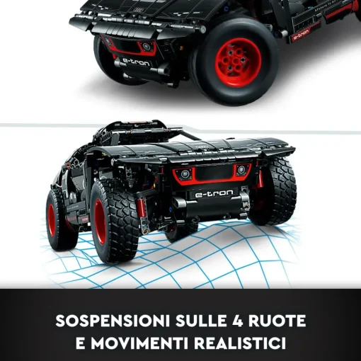 Lego Technic 42160 Audi Rs Q E-Tron, Macchina Telecomandata Da Rally, Modellino Auto Con App Control+, Giocattoli Ragazzi 10+