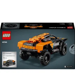 Lego Technic 42166 Neom Mclaren Extreme E Race Car, Macchina Giocattolo Con Funzione Pull-Back, Giochi Per Bambini Di 7+ Anni