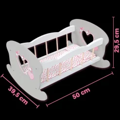 Lettino A Dondolo In Legno