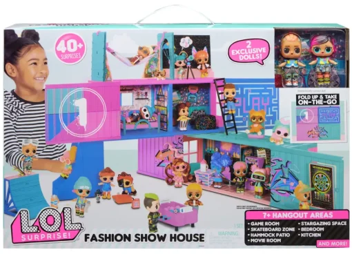 L.O.L. Surprise! Fashion Show Casa Delle Bambole, 40+ Sorprese Da Scoprire, Include 2 Bambole Esclusive, Mobili, Accessori E Molto Altro