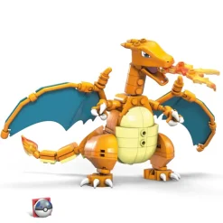 Mega Construx- Pokemon Charizard Da Costruire Con Piu Di 200 Mattoncini E Ali Snodabili, 6+Anni