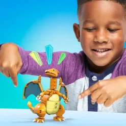 Mega Construx- Pokemon Charizard Da Costruire Con Piu Di 200 Mattoncini E Ali Snodabili, 6+Anni