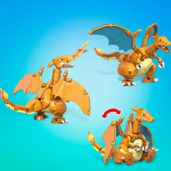 Mega Construx- Pokemon Charizard Da Costruire Con Piu Di 200 Mattoncini E Ali Snodabili, 6+Anni
