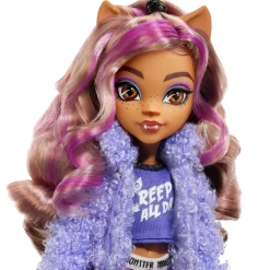 Monster High Clawdeen Wolf Creepover Party, Bambola Con Outfit Dettagliato E Accessori Per Il Pigiama Party, Cucciolo Crescent Incluso