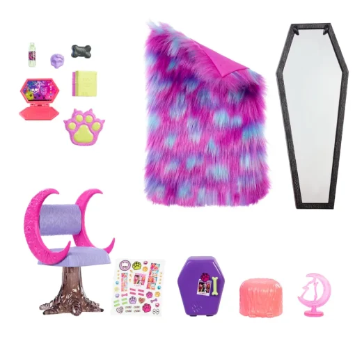 Monster High Playset Camera Da Letto Di Clawdeen Wolf