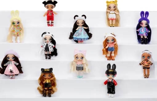 Na! Na! Na! Surprise Minis Serie 2 Bambola Fashion Alta 10 Cm Pacco Misterioso Con Coriandoli Include Bambola Snodata, Vestito E Scarpe