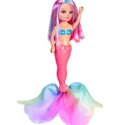 Nancy Coral, Bambola Nancy Da 42 Cm Sirenetta Con Coda In Tessuto Colorato, Con Lunghi Capelli, Per Bambine/I Da 3 Anni