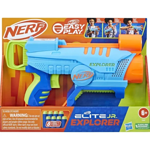 Nerf Elite Junior Explorer, Blaster Facile Da Usare Con 8 Dardi Nerf Elite