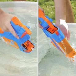 Nerf Super Soaker Flip Fill, Soaker Con 4 Stili Di Spruzzo, Riempimento Rapido, Serbatoio Da 887 Mm, Giochi D'Acqua