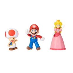 Nintendo Super Mario Personaggi Articolati 10 Cm, Pacco Da 3