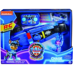 Paw Patrol: Il Super Film, Auto Radiocomandata Con Chase Super Cuccioli Modellato, Giocattoli Per Bambini E Bambine Da 3 Anni In Su
