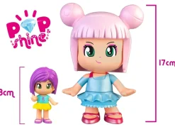 Pinypon Pop & Shine, Personaggio Pinypon Da 17 Cm, Con Oltre 500 Cristalli Colorati, Per Bambine/I Da 4 Anni