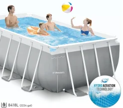Piscina Prisma Metal Frame 400X200X122 Cm Con Pompa Filtro