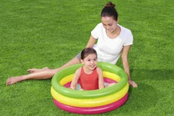 Piscina Summer A 3 Anelli Color Con Fondo Gonfiabile, Cm. 70 24