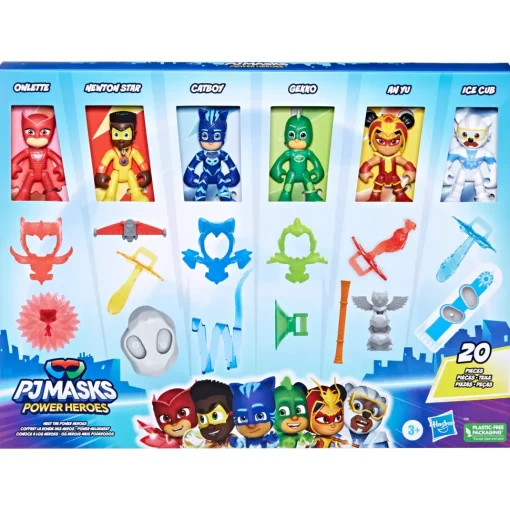 Pj Masks Super Pigiamini, La Squadra Di Power Heroes, Action Figure Per Bambini E Bambine In Eta Prescolare