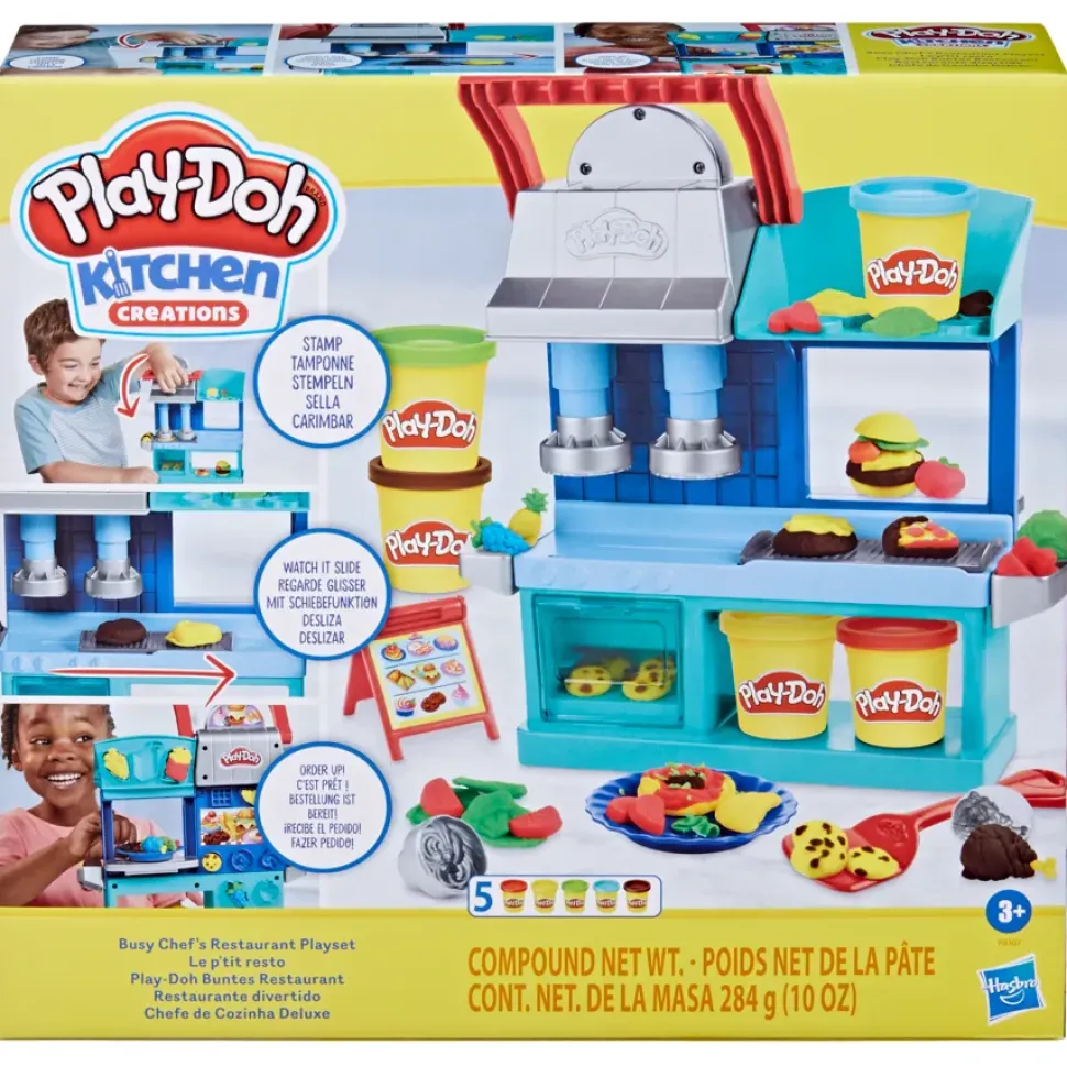 Play-Doh Kitchen Creations, Il Ristorante Dello Chef, Playset Da Cucina, Giocattolo Dai 3 Anni In Su