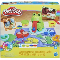 Play-Doh, La Mia Prima Rana A Colori, 4 Vasetti, Giocattoli Per Eta Prescolare