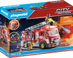Playmobil 71233 Camion Dei Vigili Del Fuoco Con Luci E Suoni Per Bambini Dai 4 Anni