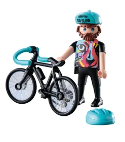 Playmobil 71478 Special Plus Ciclista Su Strada Per Bambini Dai 4 Anni