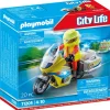 Playmobil City Life 71205 Soccorritore Con Moto Per Bambini Dai 4 Anni In Su