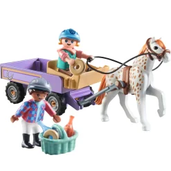 Playmobil Horse Of Waterfall 71496 Carrozza Con Pony Per Bambini Dai 4 Anni