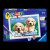 Ravensburger Creart Per Bambini, Kit Per Dipingere Con I Numeri, 7+, Serie E, Cani Retriever