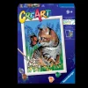 Ravensburger Creart Per Bambini, Kit Per Dipingere Con I Numeri, 9+, Serie D, Gattino E Farfalla