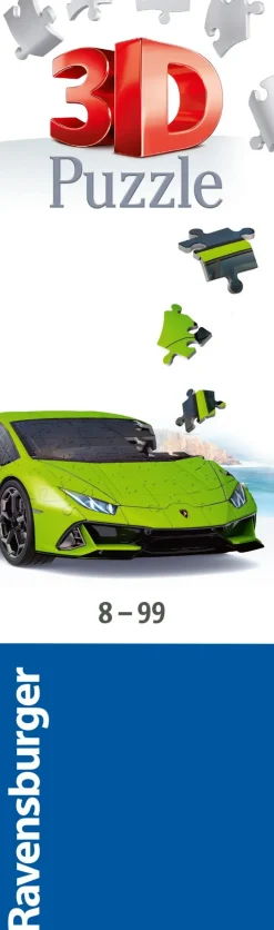 Ravensburger 3D Puzzle Lamborghini Huracan Evo Verde, 108 Pezzi, 8+ Anni
