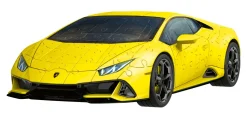 Ravensburger 3D Puzzle Lamborghini Huracan Evo Gialla, 108 Pezzi, 8+ Anni