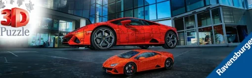 Ravensburger 3D Puzzle Lamborghini Huracan Evo Verde, 108 Pezzi, 8+ Anni
