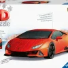 Ravensburger 3D Puzzle Lamborghini Huracan Evo Arancione, 108 Pezzi, 8+ Anni