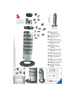 Ravensburger 3D Puzzle Torre Di Pisa, Italia, 216 Pezzi, 10+ Anni