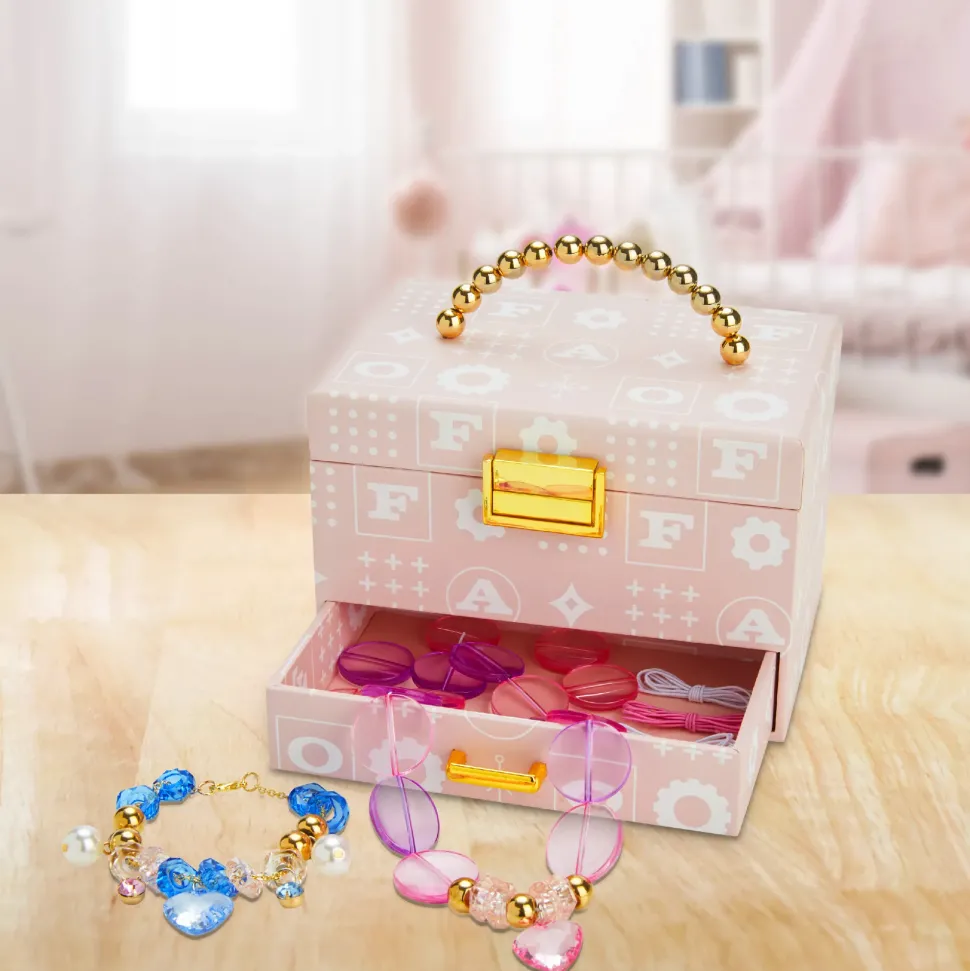 Scatola Portagioie Con Kit Gioielleria Fai Da Te