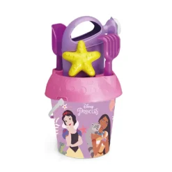 Secchiello Princess Cm 18 Con Innaffiatoio, Setaccio, Paletta, Rastrello E Formina