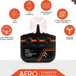 Sharper Image Quadricottero Radiocomandato Aero Drone