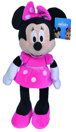 Simba Disney Peluche Minnie, Cm 35, Con Abito Fucsia, + 0 Mesi