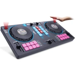 Station Mixer 14In1 Diventa Il Re Della Festa Con La Console Dj: Mixer E Remixer Con 16 Loop Audio, Collegamento A Dispositivi, 2 Giradischi Con Scratch, Bass Booster E Effetti Sonori Goditi Un'Esperienza Di Mixaggio Unica!