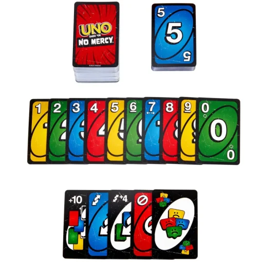 Uno No Mercy La Versione Di Uno Piu Brutale Di Sempre, Con 56 Nuove Carte, Regole Speciali E Carte Azione Spietate