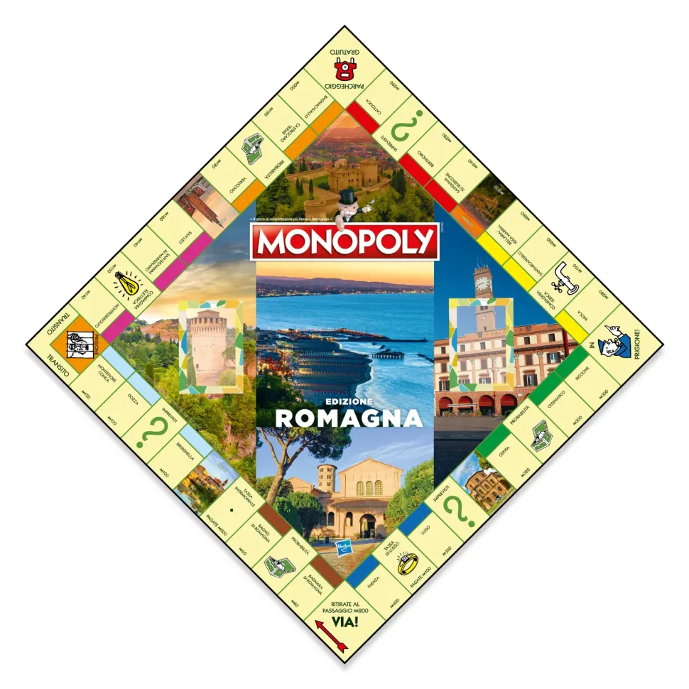 Winning Moves Monopoly I Borghi Piu Belli D'Italia Romagna